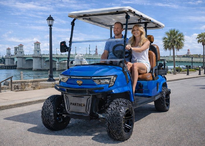 Four Passenger Long-Range Electric Cart Rental in St. Augustine