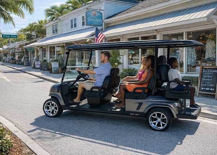 Six Passenger Long-Range Electric Cart Rental in St. Augustine
